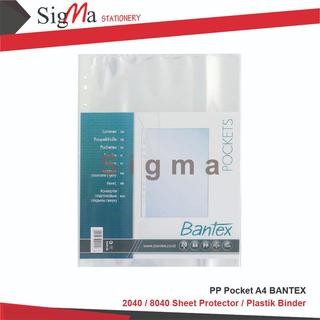 

PP Pocket Folio ( 8843 ) dan A4 Bantex 2040 / 8040