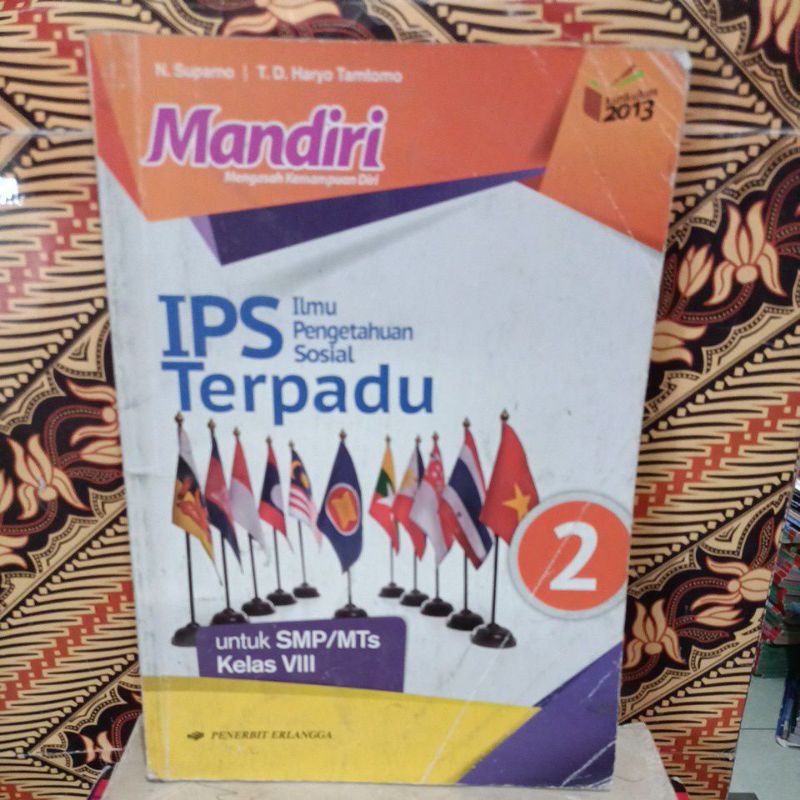 Jual Buku Mandiri IPS Terpadu Kelas 8 SMP Erlangga | Shopee Indonesia