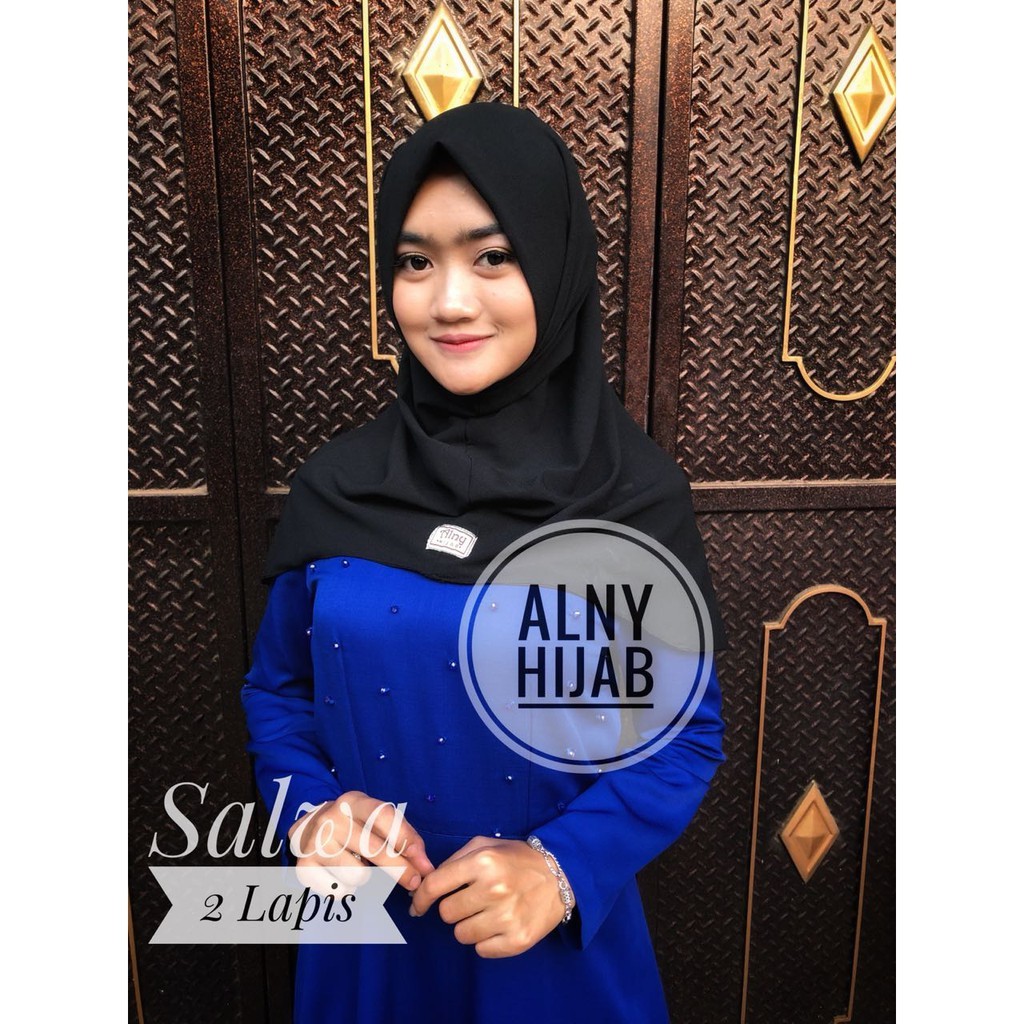 Alny Hijab - Jilbab Instan Siria Series 1Slup Crepe High Quality Antem tammia Rempel Depan Praktis kerja