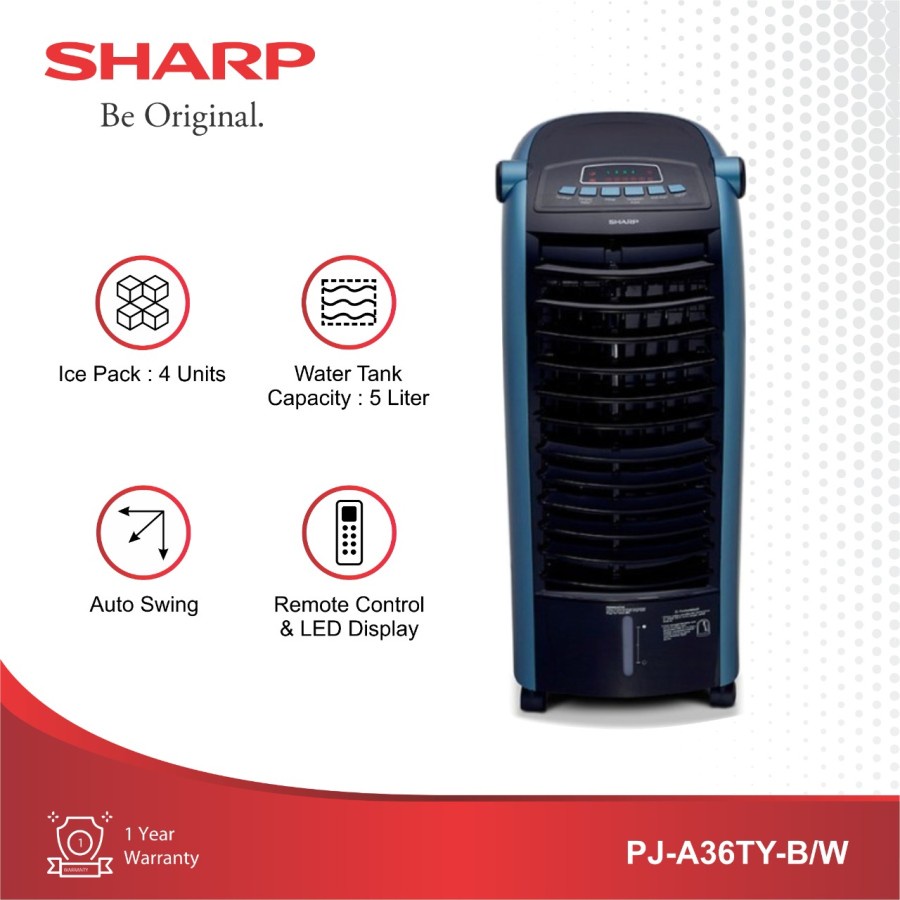 SHARP PJ-A36TY-B/W Air Cooler PJA36TY