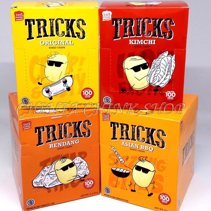 [HALAL] Tricks Baked Potato (15gr x 4pc) / Trick Snack Kentang Korea Original / Kimchi