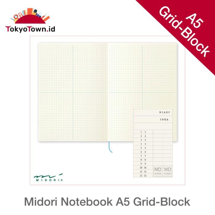 

Midori Notebook Journal A5 Block-Grid