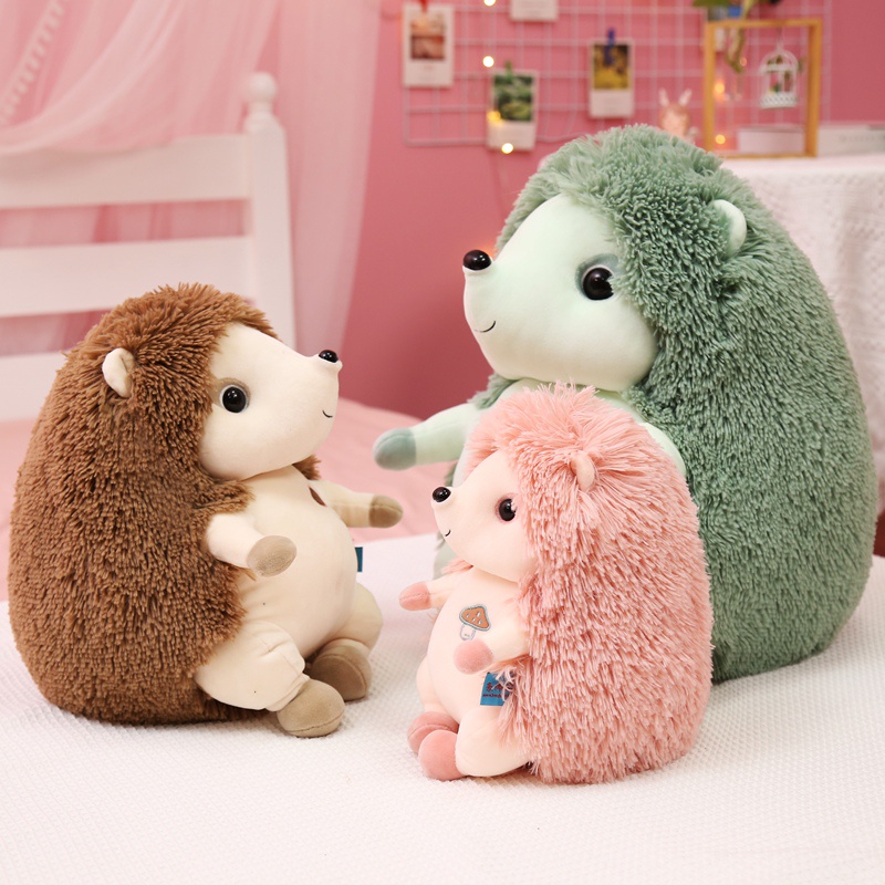 Mainan Boneka Landak Hedgehog Plush Lucu Imut Bahan Halus Lembut Viral Terbaru