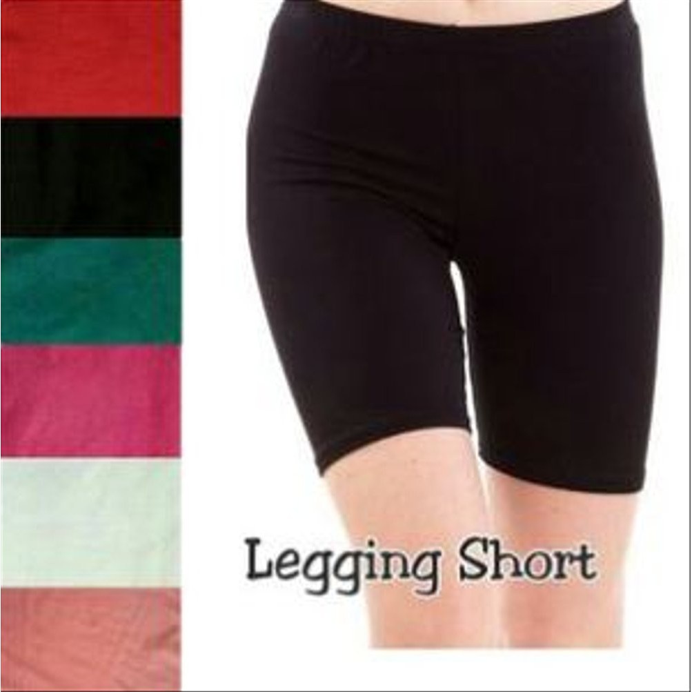 Shortpants celana pendek wanita standar &amp; jumbo spandek Jersey / Daleman ketat