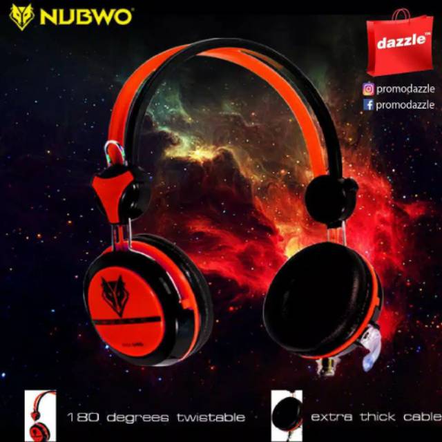 HEADPHONE GAMING NUBWO NO-040 ORIGINAL