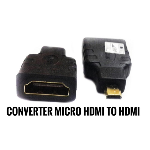 Converter Micro Hdmi male ( jantan ) to Hdmi female ( betina ) standard gender