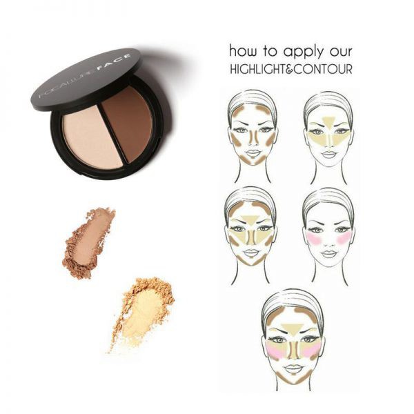 ★ BB ★ Focallure Contour Highlighter Powder - FA05 - FA 05