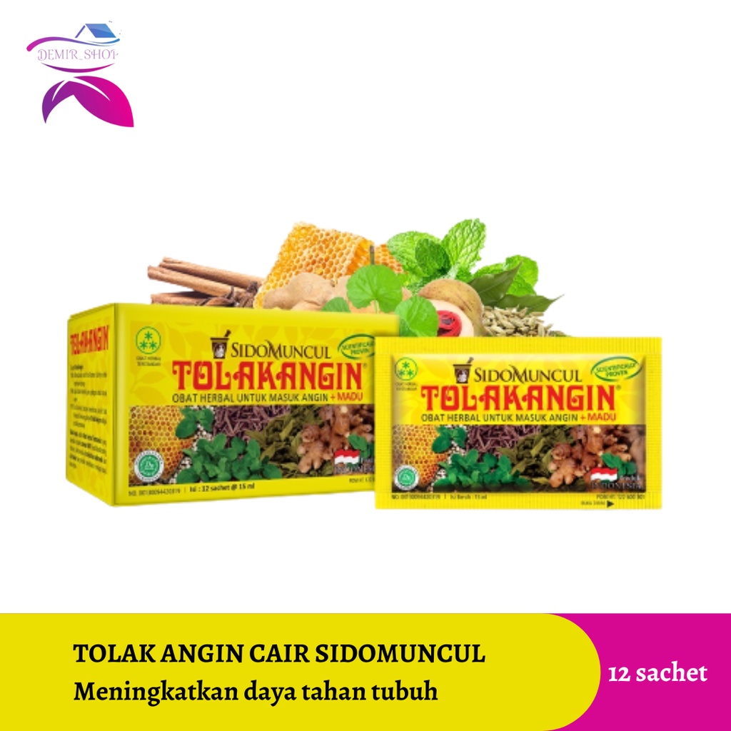 Tolak Angin Cair Dus 12 Sachet Herbal - Masuk Angin Daya Tahan Tubuh