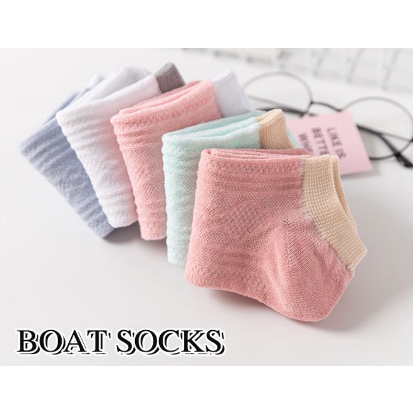 WJ1451 Kaos Kaki Wanita Polos Warna Kaki Kaki Pendek