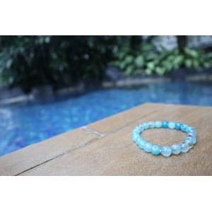 supplier GELANG BATU aquamarine biru cowok cewek custom natural star seller