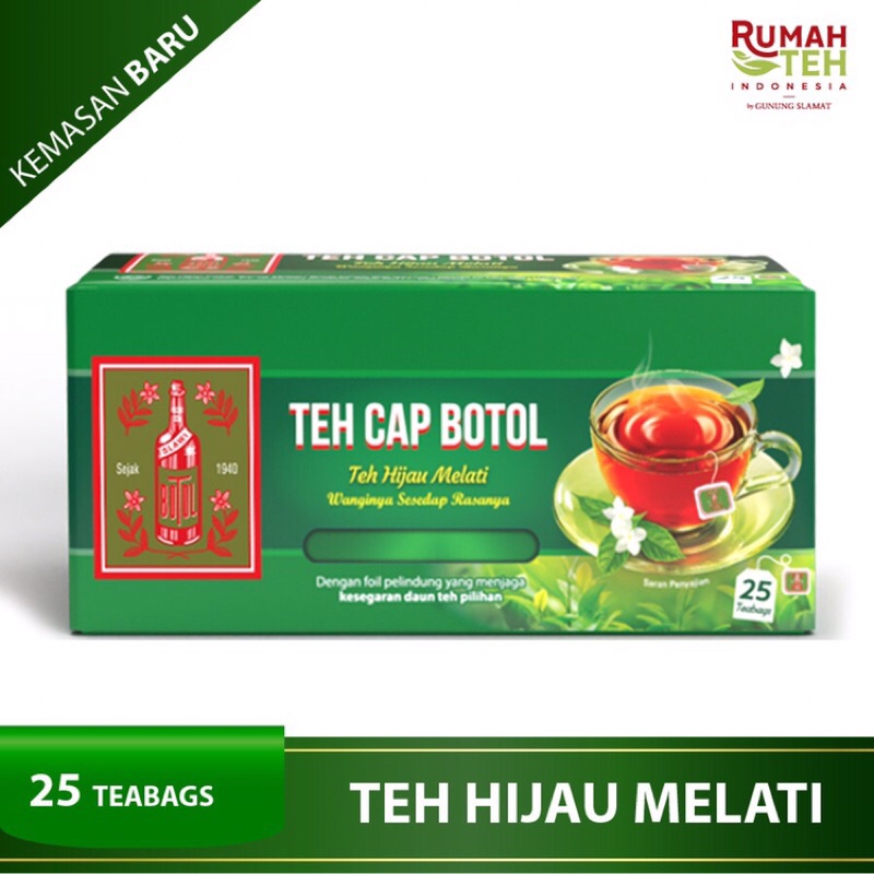 

Teh Celup Teh Cap Botol Teh Hijau Melati 25s