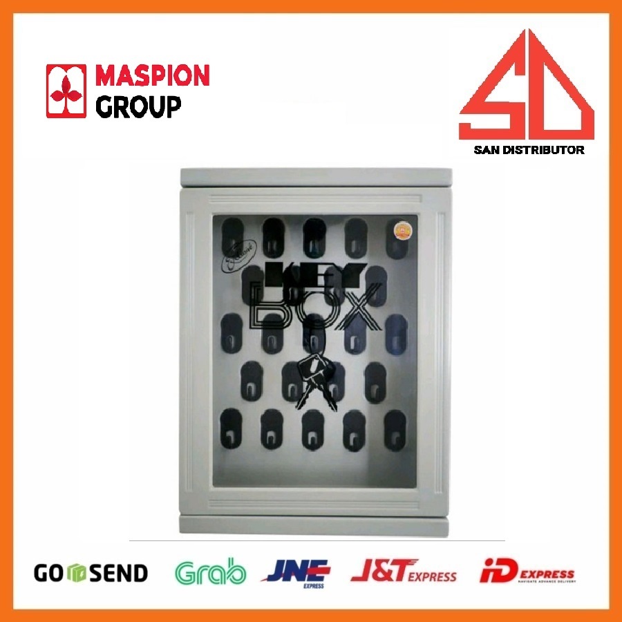 Maspion MC-12 Exclusive Key Box Tempat Kotak Gantungan Dengan Kunci Lemari Kunci wall cabinet