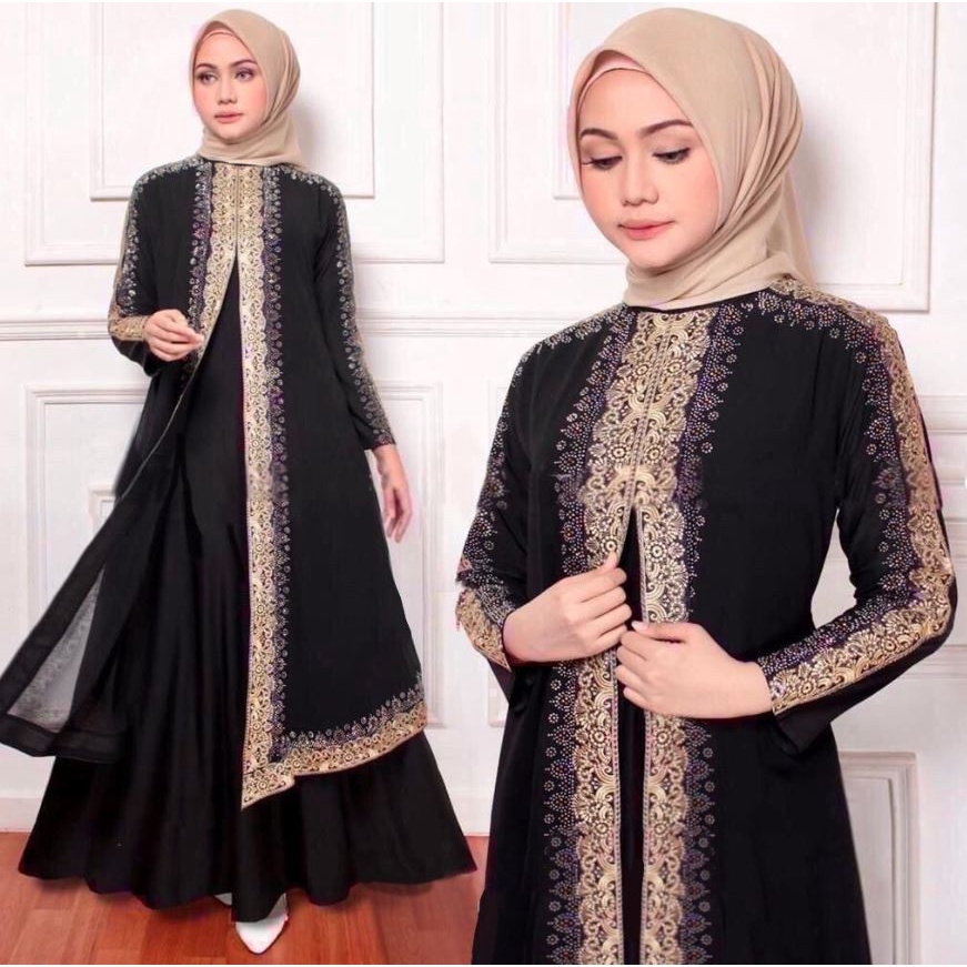 Gamis Abaya Turkey 1322 Hawa #290 Mega Store Farzola 2 Longdress Busana Muslimah