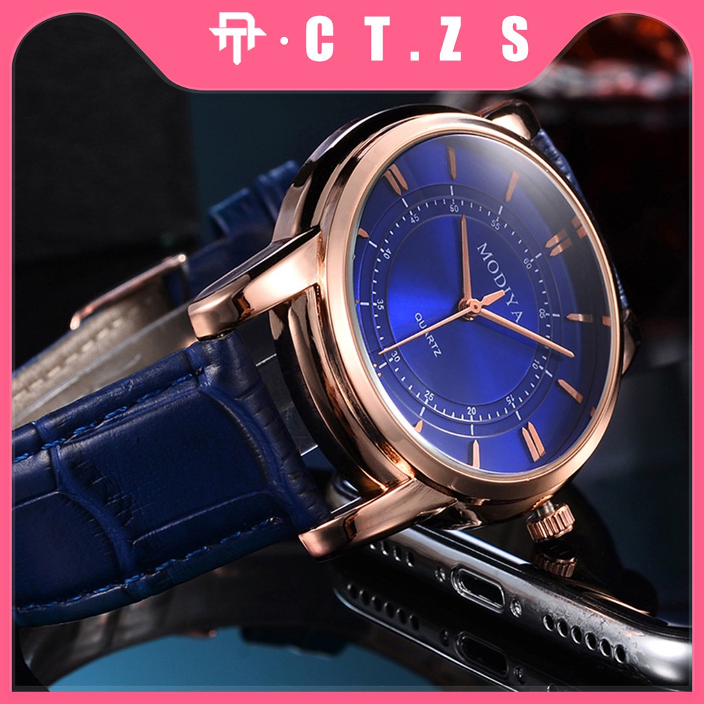 【CT】Jam Tangan Modiya Fashion Korea Quartz Analog Modis Model Kekinian JP03 Watch Pria #JM 05