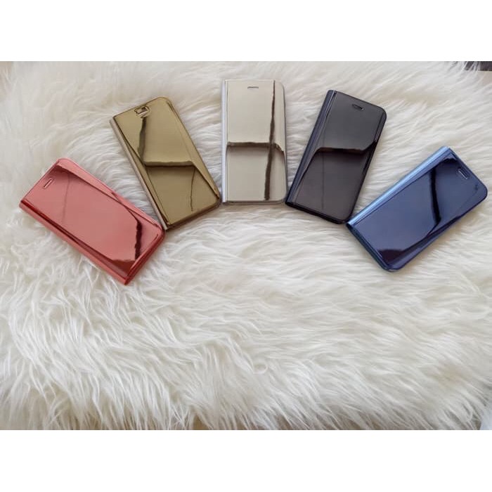 Samsung Note 9 sarung clear view standing