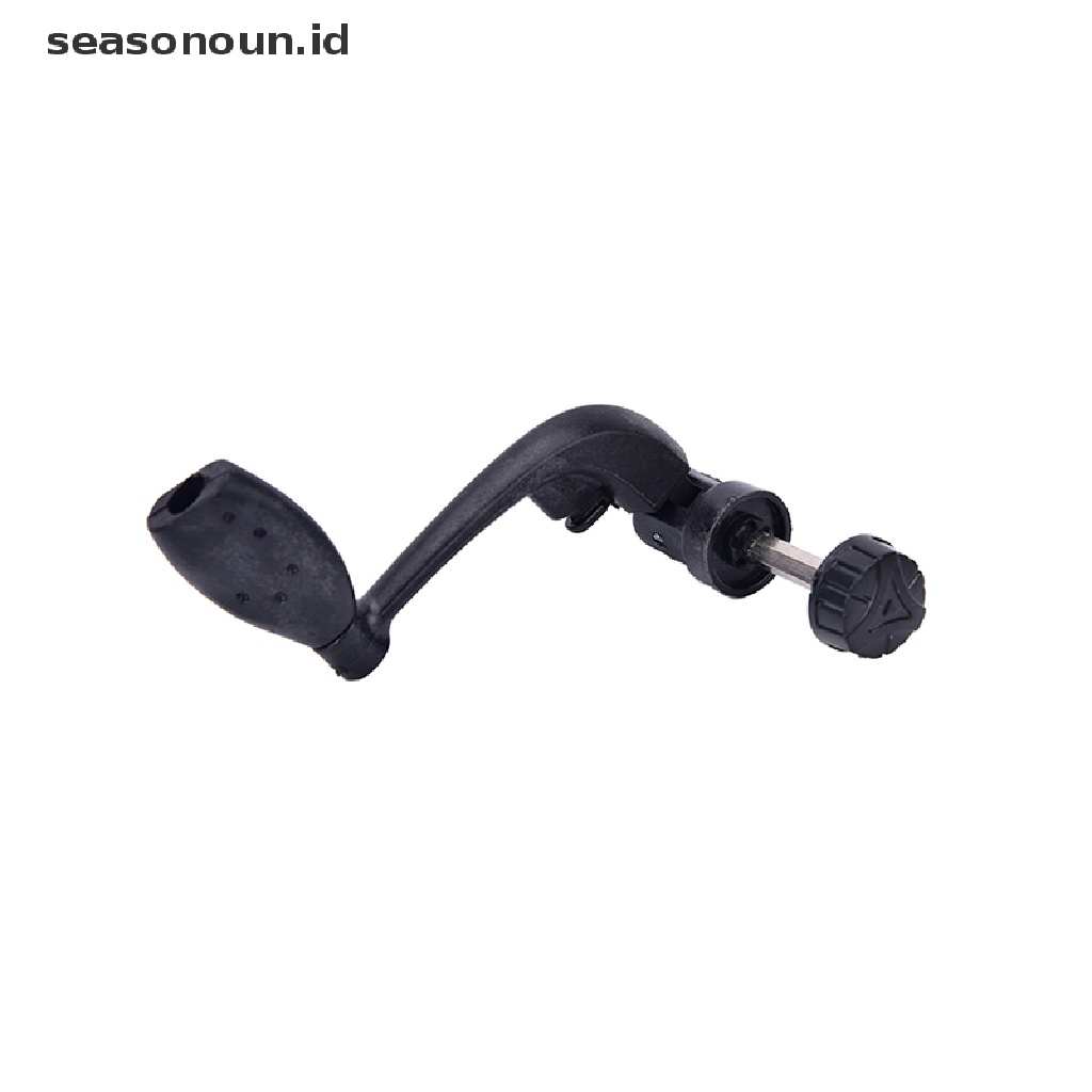 (seasonoun) 1pc Reel Pancing Bahan Plastik Warna Hitam Dengan power handle