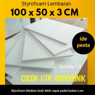 100x50x3 cm Styrofoam igabusi lembaran untuk ihidroponiki dan 