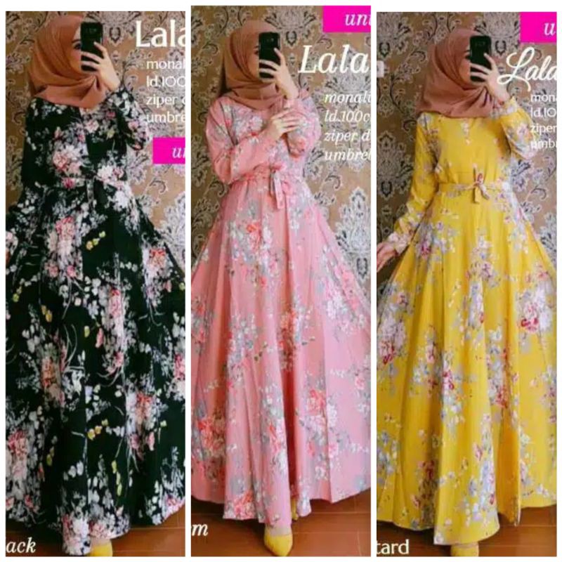 GAMIS LALA MAXY // GAMIS SAKURA MAXY KLOK PAYUNG BEST SELLER