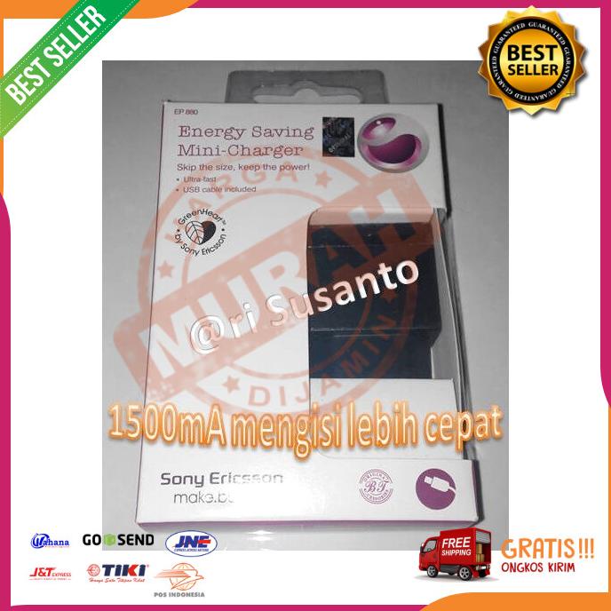 Acc Hp Charger Sony Ericsson Experia Ep 880 Ep880 1500Ma Original