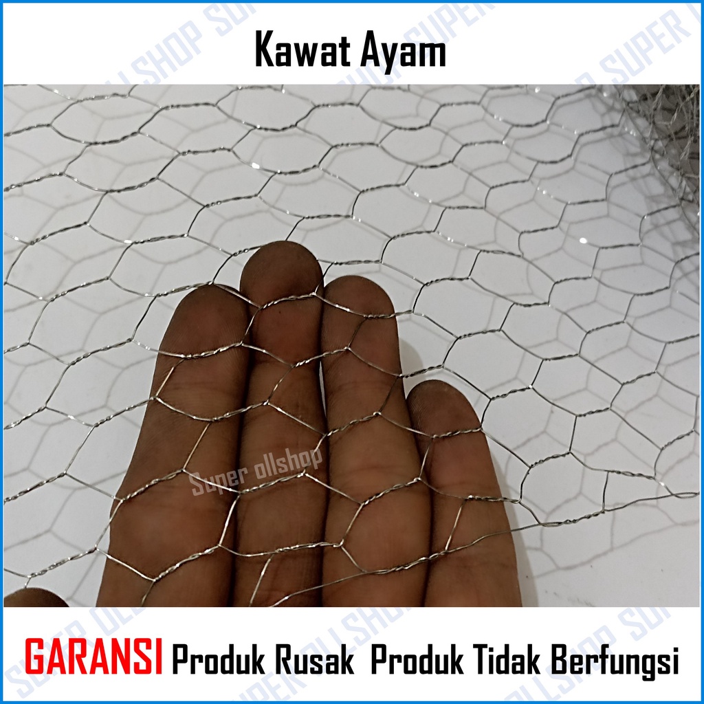 Kawat Ayam 1/2&quot; Inch Kawat Loket Cor Galvanis 7 M Harga 1 Roll Termurah