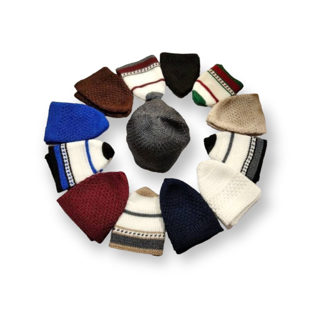 Peci Rajut Anak / Kopiah Rajut Anak / Peci Rajut Muslim / Peci Rajut Anak Polos