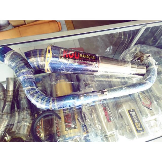 Knalpot mio Kou full stainless blue