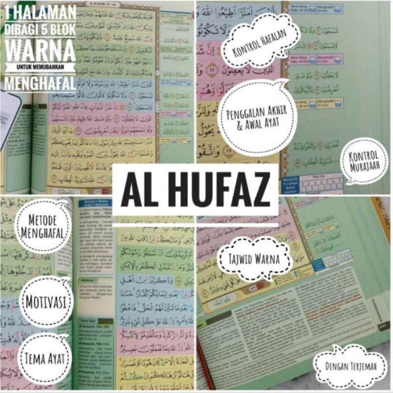 Quran Mujazza Per Juz Hufaz Samsia A4 Besar