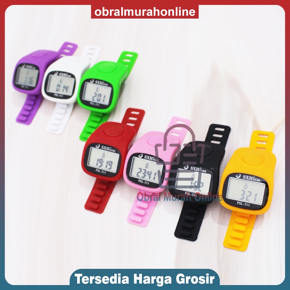 Tasbih Digital Premium LED Alarm (Alarm Setting berapapun)