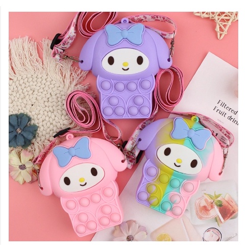 TAS POP IT ANAK MELODY / TAS POP IT ANAK SELEMPANG UNICORN / TAS POP IT ANAK TERMURAH - PO-38