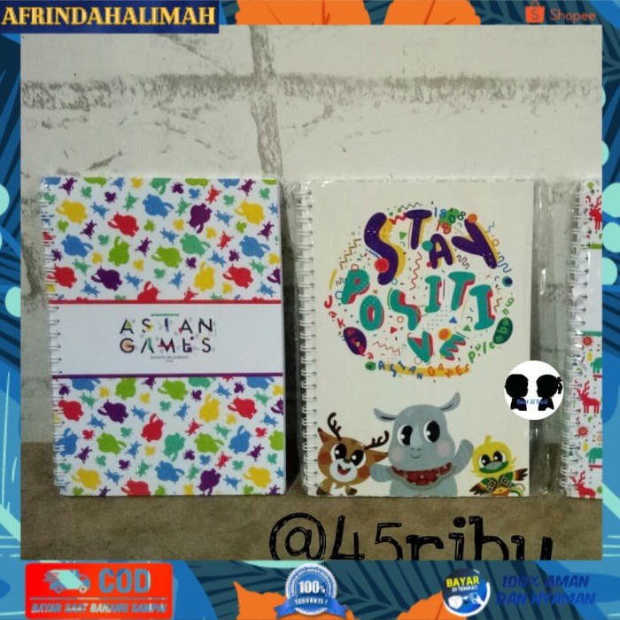 

{TERBARU} Notebook Buku Catatan Notes Asian Games Perlengkapan Sekolah