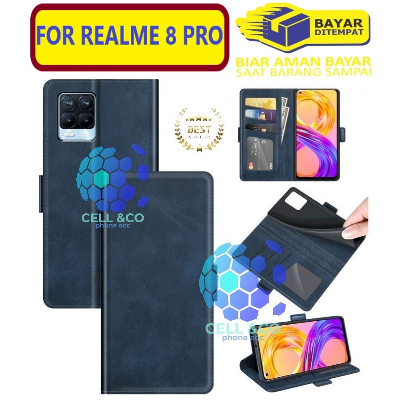 Flip cover REALME 8 PRO Flip case buka tutup kesing hp casing flip case leather wallet