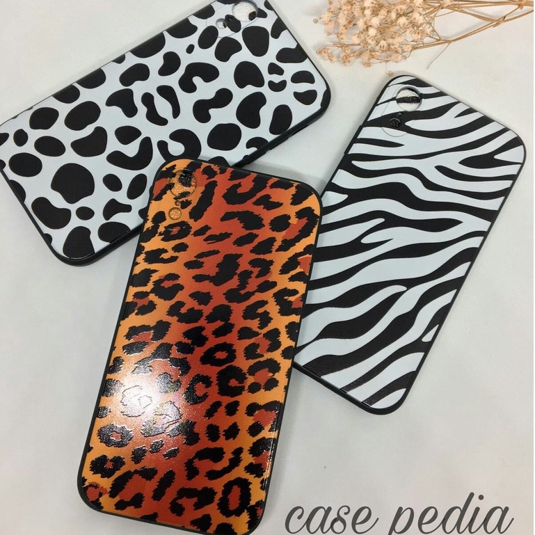 Case Casing iPhone 6 6S Plus 7 8 Plus SE 2020 XS XR XS Max 11 Pro Max Silikon Motif Leopard