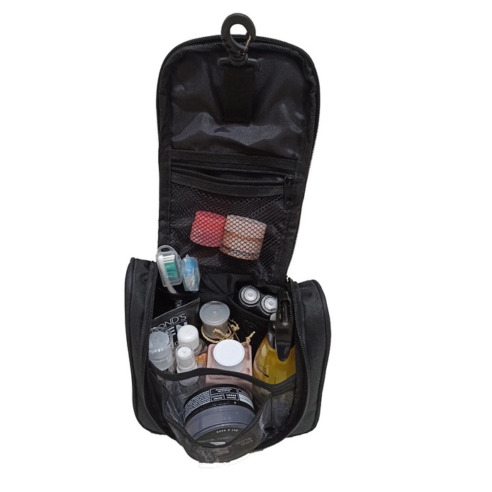 Toiletries Kit Bag Tas Mandi Toilet Gantung Kosmetik Organizer Travel Serbaguna