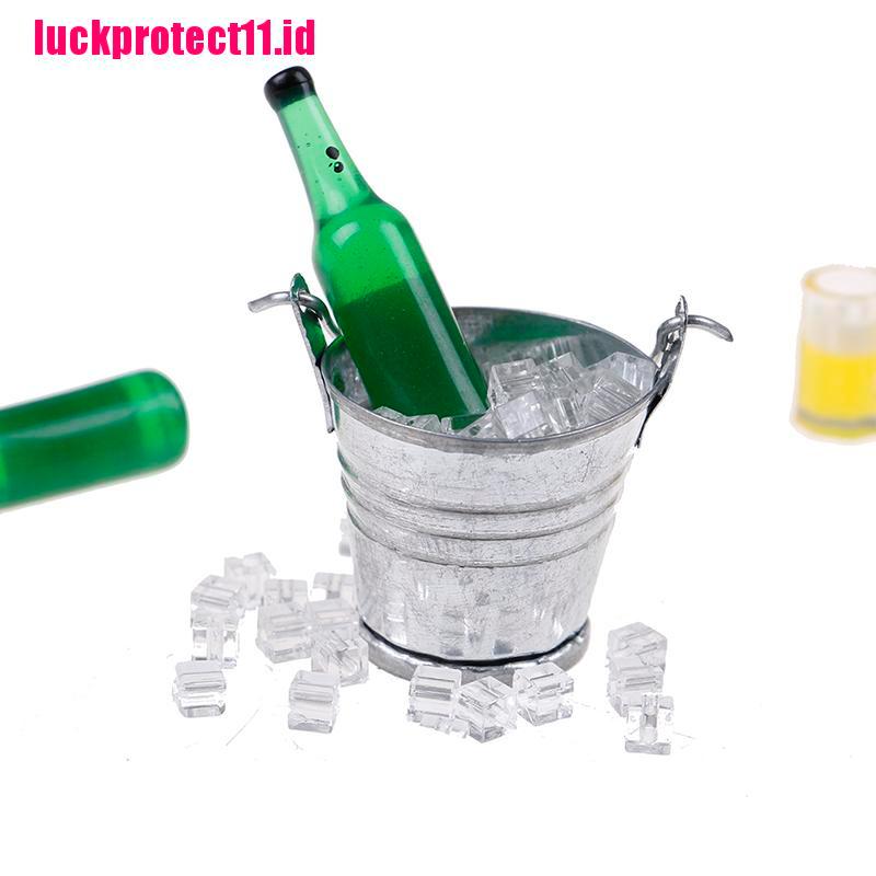 Lucktoy Miniatur Botol Bir Skala 1: 12 Untuk Dekorasi Rumah Boneka