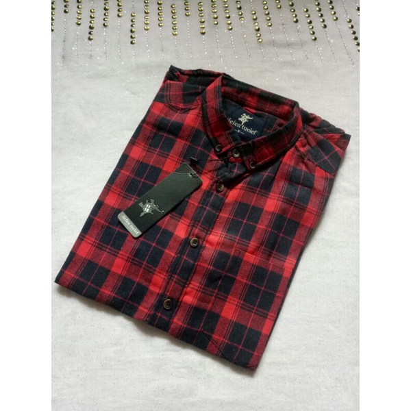 kemeja flanel pendek ilefen tuelef