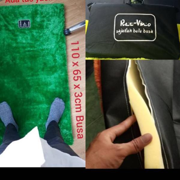 Sejadah Busa Tebal 3cm bulu rasfur lembut