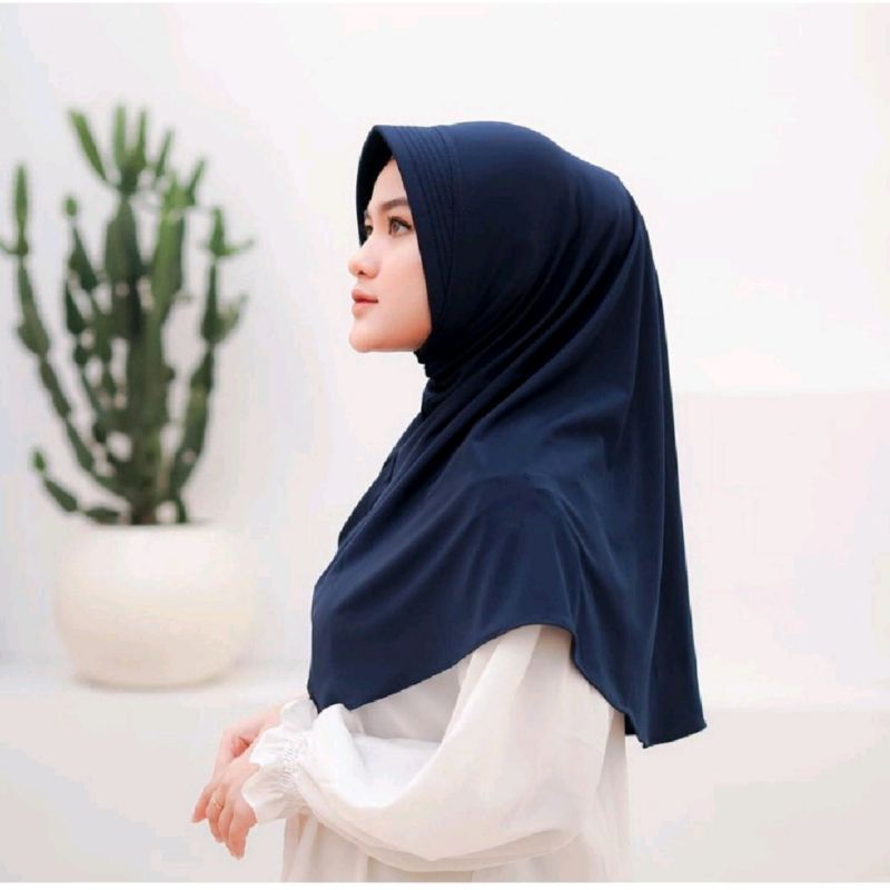 Bergo Hamidah Menutup Dada Daily Hijab Ped Antem Jersey Premium By Vins Boutique