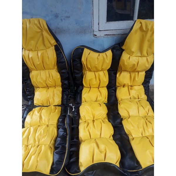 Sarung Jok Cover Jok Truck Canter Sofa Hitam Kuning