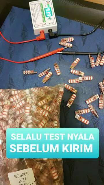 Lampu led sen 6 mata t10 jelly flash kedip strobo universal semua motor-2