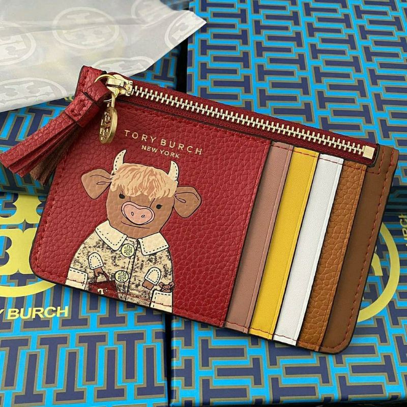 TORYBURCHH Ozzie the Ox Top-Zip Card Case / TORYBURCHH rabbit rainbow top zip card holder