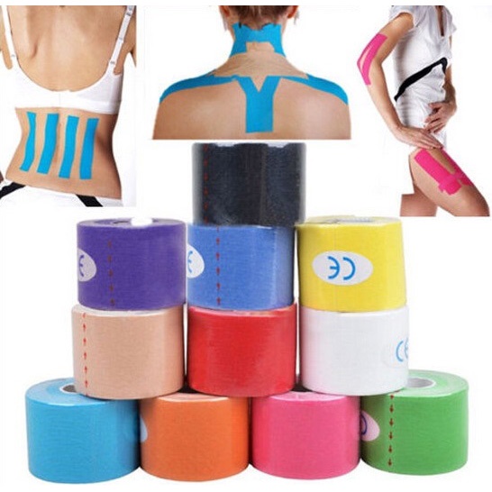 Bisa COD Tape Medical Bandage Injury Support Sport Elastic Kinesiology - KT Multi Color