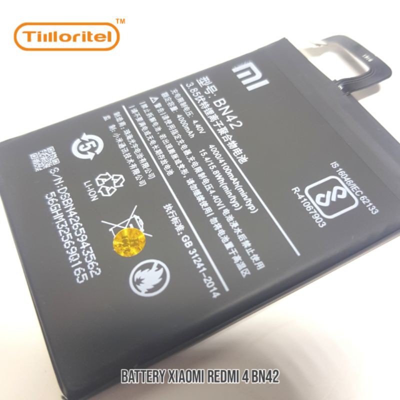 BATTERY XIAOMI REDMI 4 BN42