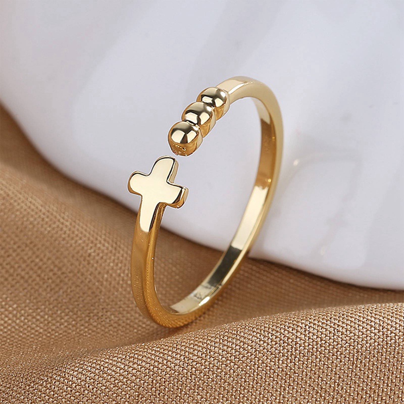 Cincin Sterling Silver 925 Bentuk Salib Untuk Wanita