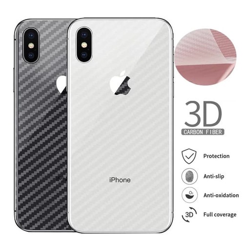 SKIN CARBON  FOR IPHONE X XS IPHONE XR IPHONE XS MAX ANTI GORES BELAKANG