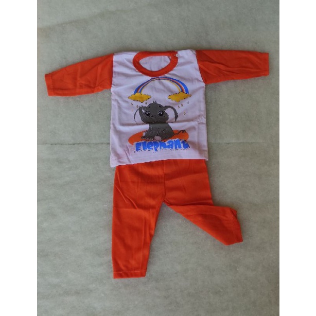 stelan panjang bayi 0-12 bulan motif gajah