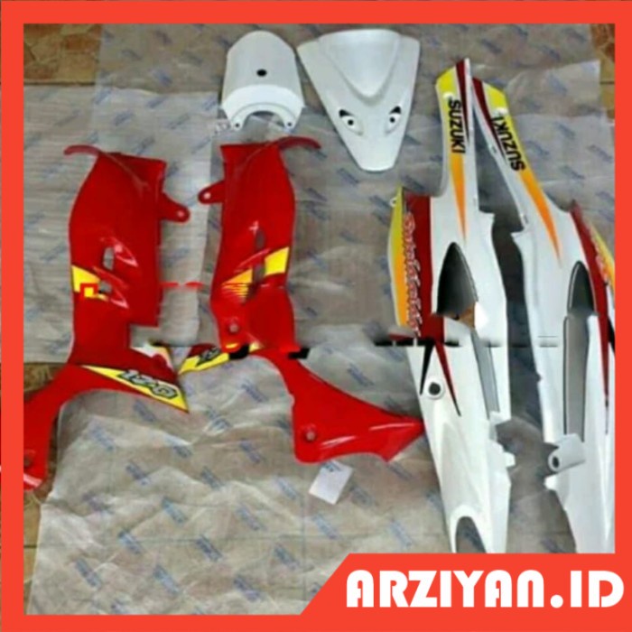 cover body satria hiu merah putih