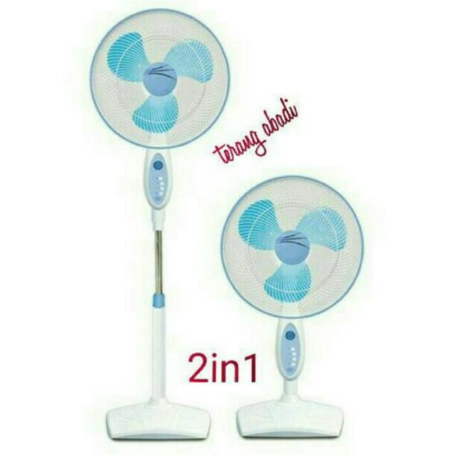Kipas angin berdiri Maspion 2in1 16".bisa duduk dan berdiri