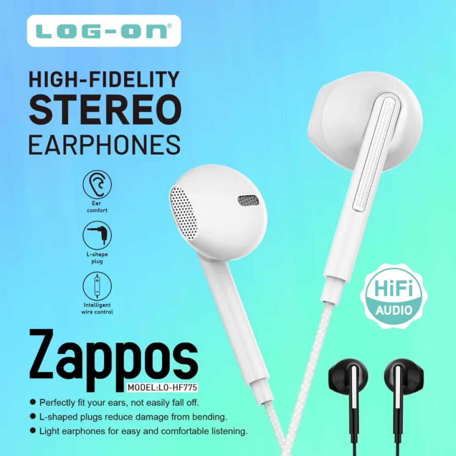 EARPHONE - HANDSFREE LOG ON HF 780 781 778 775 620 630 650 660 - SQUID EXTRA DEEP BASS HEADSET STEREO FIDELITY SOFT JACK AUDIO