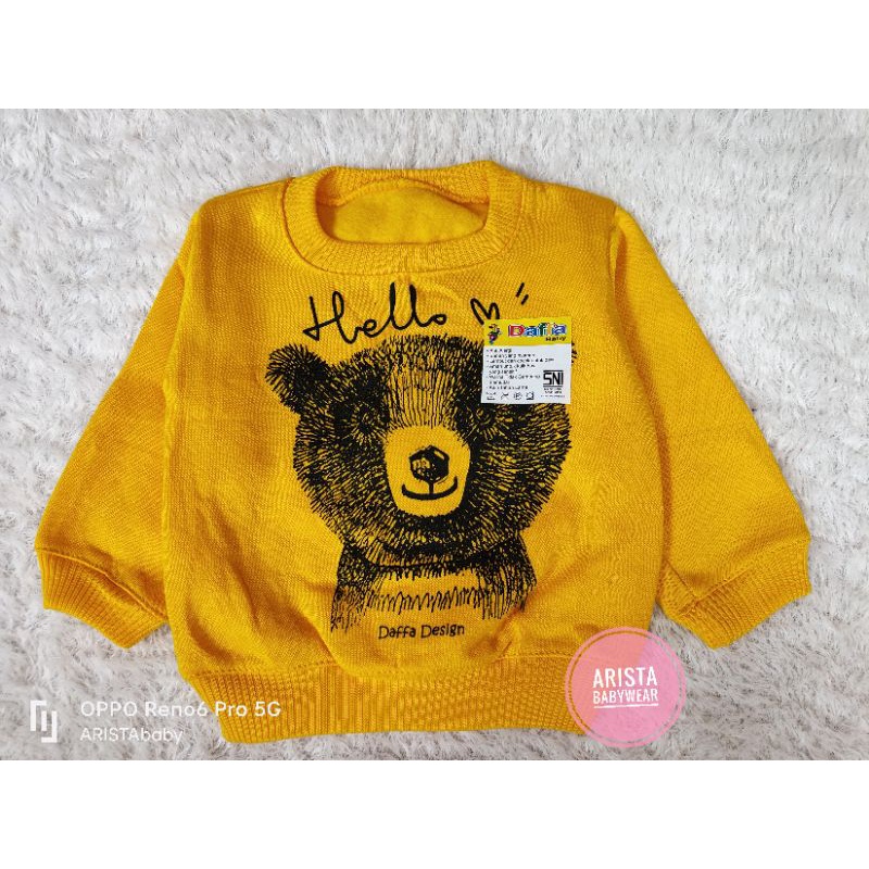 SNI DAFFA - Atasan Sweater fleece bayi