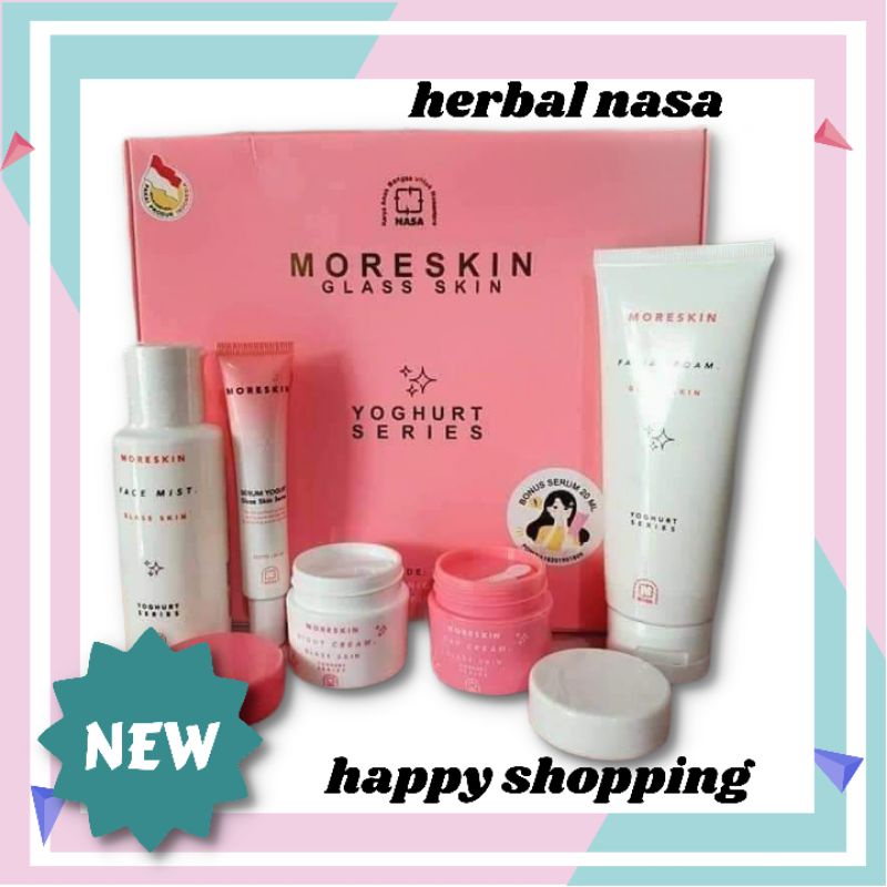 Moreskin glaskin paket nasa kemasan baru free serum BPOM